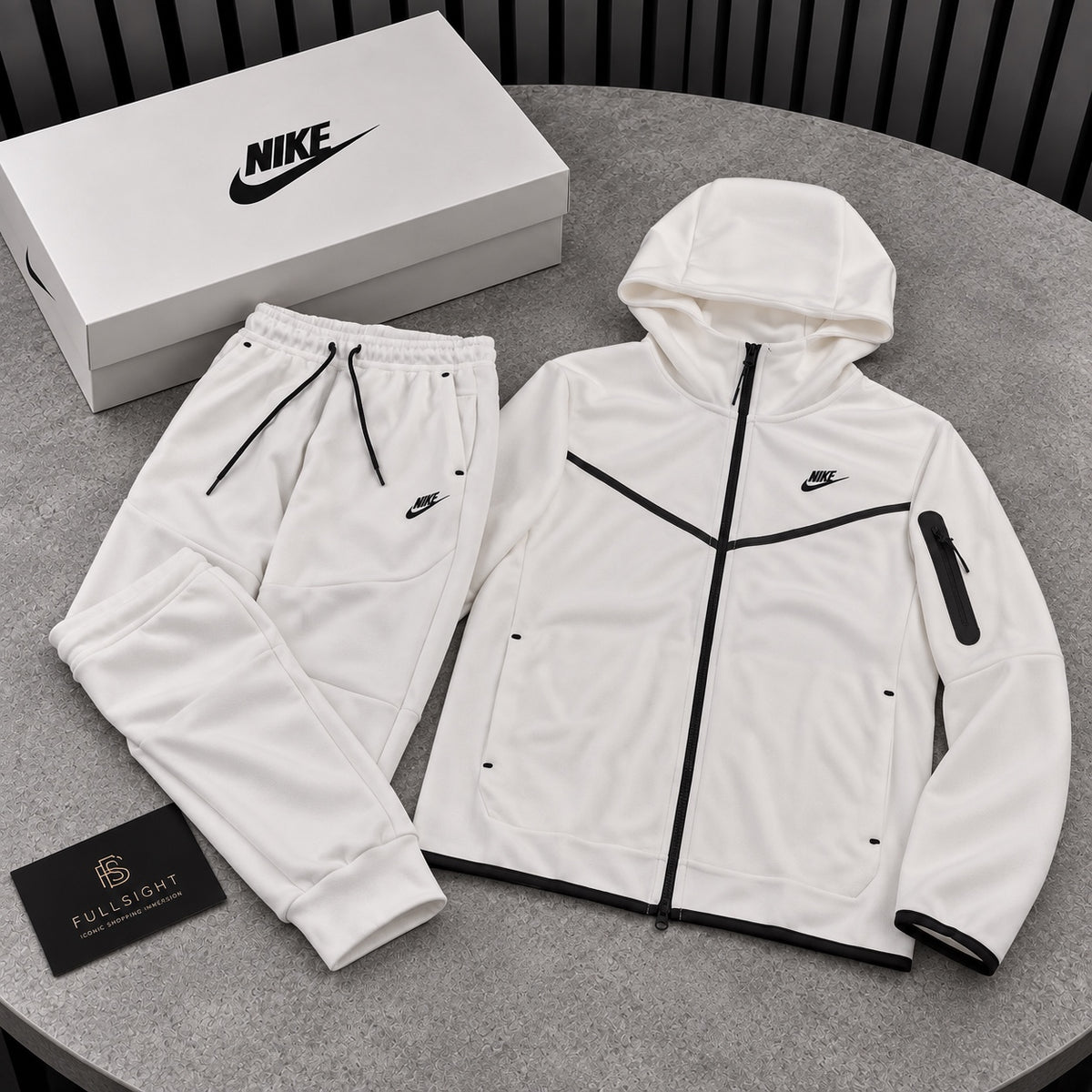 Ensemble Nike blanc – veste et jogging