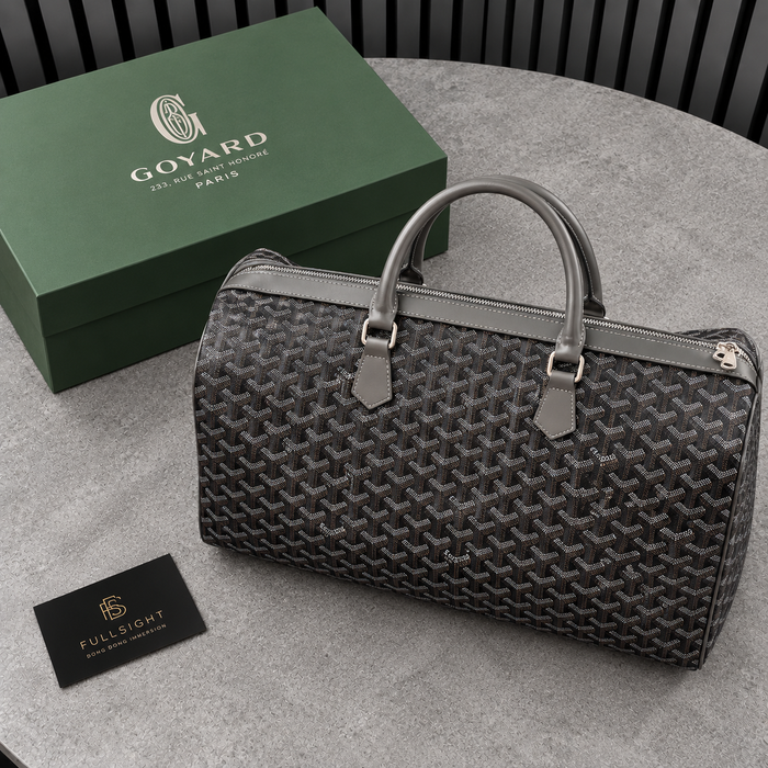 Sac de voyage Goyard noir et gris